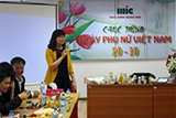 MIC tổ chức lễ mít tinh chào mừng ngày phụ nữ Việt Nam 20 - 10 